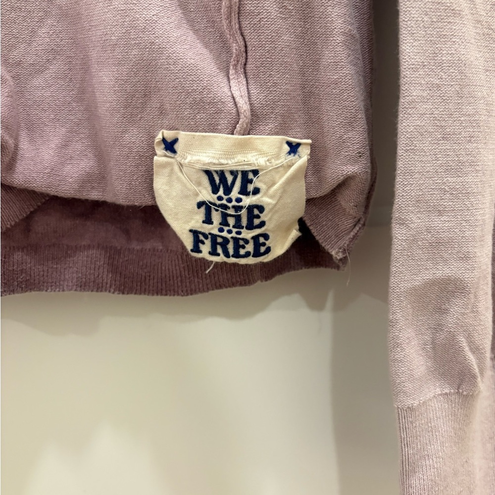 We The Free Lavender Cowl Neck Sweater - Picture 2 of 7